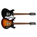 Danelectro 66-12  Transparent 3-Tone Burst 12-string Electric Guitar