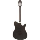 IBANEZ TOD10NL-TKF Tim Henson Signature Nylon String Elektro-Akustik-Gitarre,LEFTHAND, Transparent Black Flat