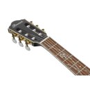 IBANEZ TOD10NL-TKF Tim Henson Signature Nylon String Elektro-Akustik-Gitarre,LEFTHAND, Transparent Black Flat