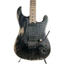 Luxxtone CRYPT No.6 Choppa S Black Gator Pickguard E-Guitar