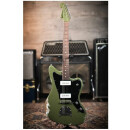 Luxxtone Guitars Choppa J -  Army Green over White P90 E-Guitar