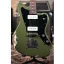 Luxxtone Guitars Choppa J -  Army Green over White P90 E-Guitar