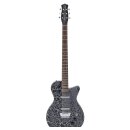 Danelectro 56 Baritone Guitar Black Crackle Baritone Gitarre