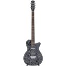 Danelectro 56 Baritone Guitar Black Crackle Baritone Gitarre