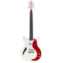 Danelectro D59M Spruce White Pearl RED Elektro Gitarre Rot