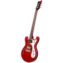 Danelectro 66 Transparent Red Elektro Gitarre in Transparent Rot