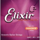 Elixir 11027 Saiten Westerngitarre 80/20 Bronze Nanoweb...