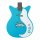 Danelectro 59M NOS+ Baby Come Back Blue E-Gitarre