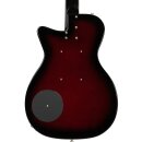 Danelectro 56 Baritone Guitar Red Burst Bottle Headstock